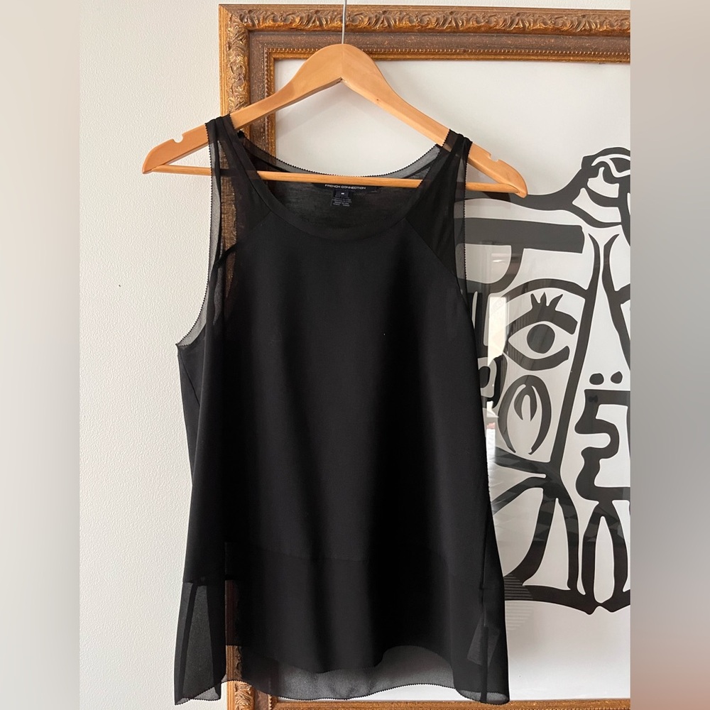 NWOT French Connection Black Sleeveless Top